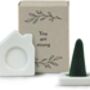 East Of India Matchbox Incence Holder And Two Incence Cones Lime Basil And Mandarin 'You Are Strong', thumbnail 1 of 3