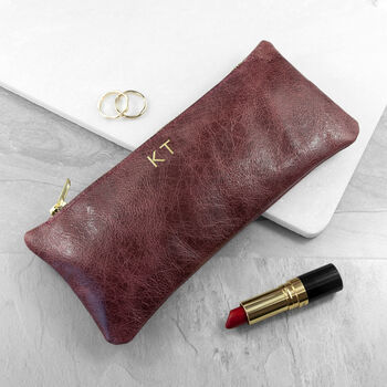 Monogrammed Luxury Leather Slimline Clutch, 9 of 12