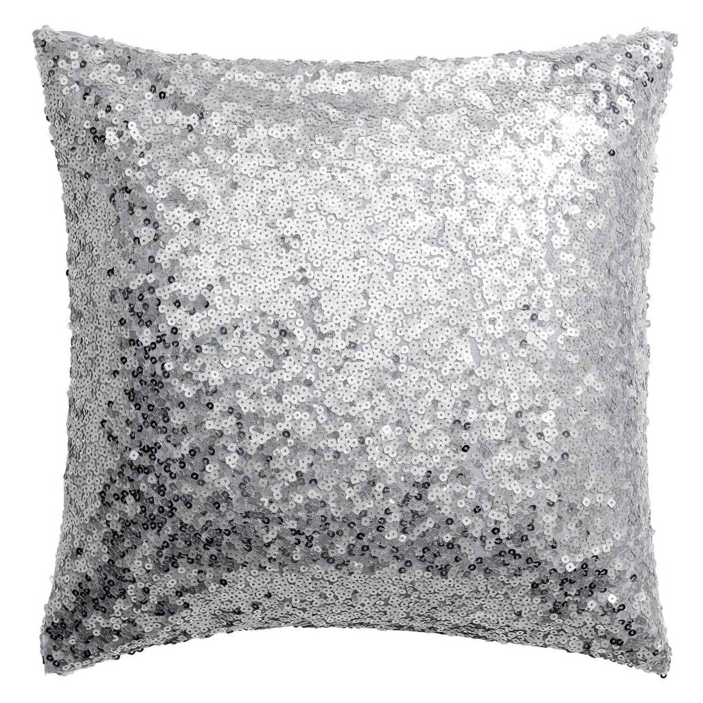 Metalic Silver Cushion By