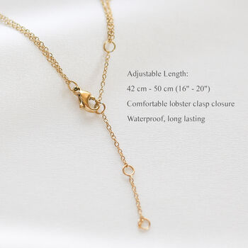 Gift For Sister, Interlocking 18k Gold Necklace, 8 of 9