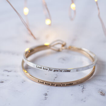 Look How Far You've Come…Brass Bangles, 3 of 12