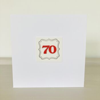 70th Handmade Card, 3 of 3