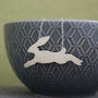 Sterling Silver Watercolour Small Hare Necklace, thumbnail 1 of 3