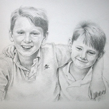 Custom Family Child Portrait Drawing Or Gift Voucher, 8 of 12