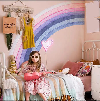 Colourful Half Rainbow Removable Wall Sticker, Two Colours, 11 of 11