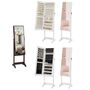 Standing Mirror Jewellery Cabinet, Lockable Armoire, thumbnail 9 of 9