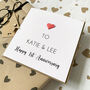 One Year Paper Wedding Anniversary Card For Husband, thumbnail 3 of 3