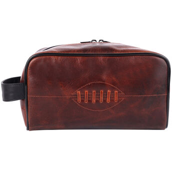 Leather Rugby Wash Bag, 5 of 5