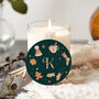 Gift For Her Illustrated Initial Christmas Candle, thumbnail 1 of 10