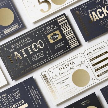 Personalised Tattoo Gift Voucher Scratch Reveal, 9 of 9