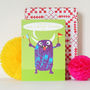 Personalised Bubble Monster Card, thumbnail 1 of 3