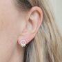 Sterling Silver 60th Birthday Circle Earrings, thumbnail 6 of 7