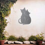 Cat Lovers Metal Wall Art For Garden, Perfect Pet Owner Gift, thumbnail 7 of 10