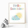 'Hello Sunshine' Nursery Typography Print, thumbnail 2 of 6