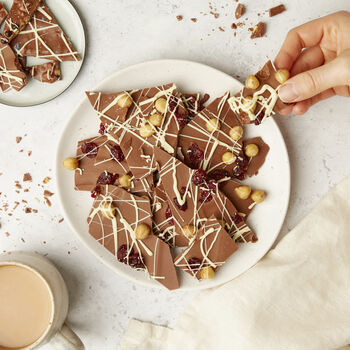 Hazelnut And Cranberry Belgian Chocolate Shards, 2 of 9