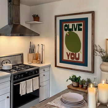 Olive You Kitchen Print, 5 of 10