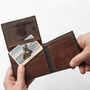 Personalised Rfid Leather Initial Wallet With Dust Bag, thumbnail 4 of 5