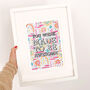 'You Were Made To Be Awesome' Illustrated Print, thumbnail 2 of 4