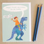 Personalised Best Dad Dinosaur Card, thumbnail 2 of 5