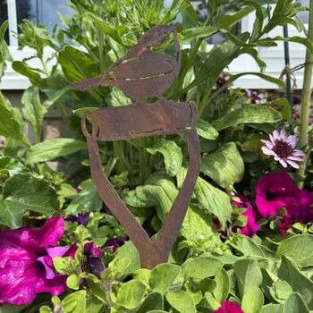 Bird Garden Decoration Present Or Gift Robin On Spade , Sign , Ornament, 11 of 11