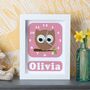 Personalised Children's Owl Clock, thumbnail 1 of 10