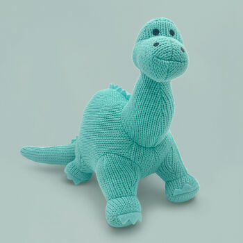 Dinosaur Soft Toy And Personalised Pyjamas, Aqua, 3 of 8