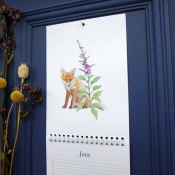 Birthday/Perpetual A5 Seasonal Wildlife Wall Calendar, 12 of 12