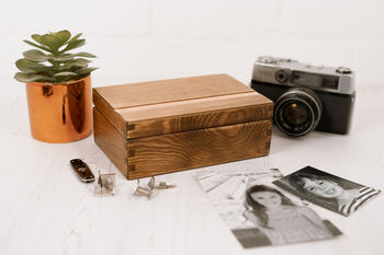 Personalised Wooden Cufflink Or Trinket Box, 8 of 8