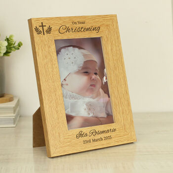 Personalised Christening Photo Frame, 3 of 6