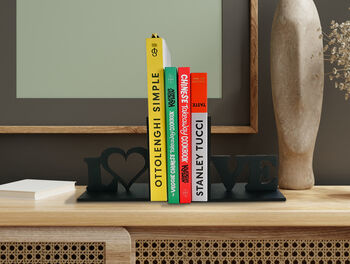 Love Sign Modern Decorative Bookends, 2 of 4