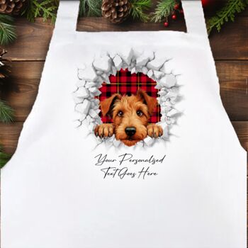Personalised Christmas Irish Terrier Break Through, 4 of 10