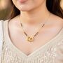 Delicate Twin Ring Dokiya Mangalsutra Necklace, thumbnail 1 of 5