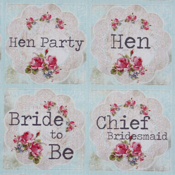 Floral Doily Hen Party Sticker Sheet, 5 of 5