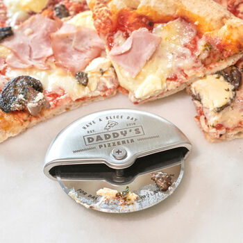 Personalised Stainless Steel Pizza Cutter, 4 of 5