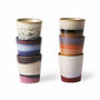 Set Of Six Colourful Glazed Espresso Cups, thumbnail 2 of 2