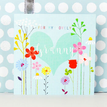 Floral Granny Greetings Card, 3 of 5