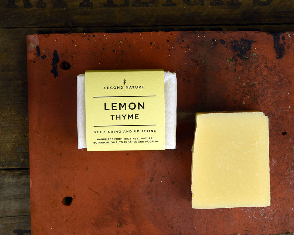 lemon thyme handmade soap by second nature soaps