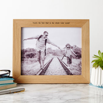 Personalised Solid Oak Photo Frame, 3 of 10