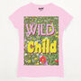Wild Child Women's Slogan T Shirt, thumbnail 9 of 9