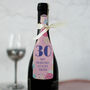 Personalised Bottle Gift Tag In Wood, Confetti Age, thumbnail 2 of 4