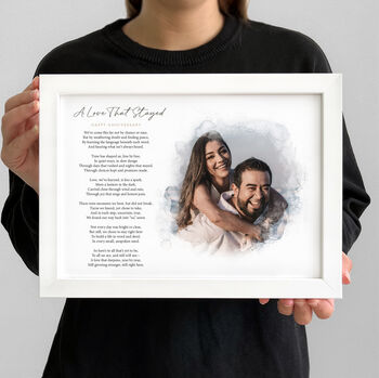 Personalised Wedding Vows Photo Poem Print, 9 of 12