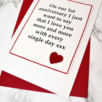 Personalised 'On Our Anniversary' Card, 2 of 6