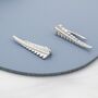 Sterling Silver Fern Leaf Ear Crawlers, thumbnail 1 of 11