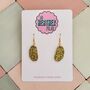 Potato Glitter Earrings / Chef Gift / Fun Food Inspired Jewellery / Handmade Accessories, thumbnail 1 of 5