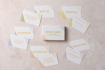 'Mind Cards' Mindfulness And Wellbeing Cards, 2 of 7