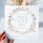 70th Platinum Wedding Anniversary Card *Fully Personalised, thumbnail 1 of 2