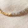 Labradorite And Gold Plated Silver Beaded Bracelet, thumbnail 3 of 12