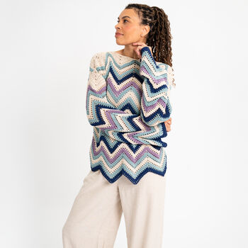 Striped Chevron Jumper Crochet Kit, 4 of 12