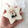 Personalised Two Daddies First Christmas Decoration, thumbnail 4 of 5