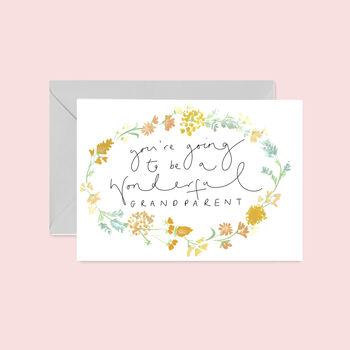 'You're Going To Be Wonderful Grandparents' Baby Card, 2 of 2